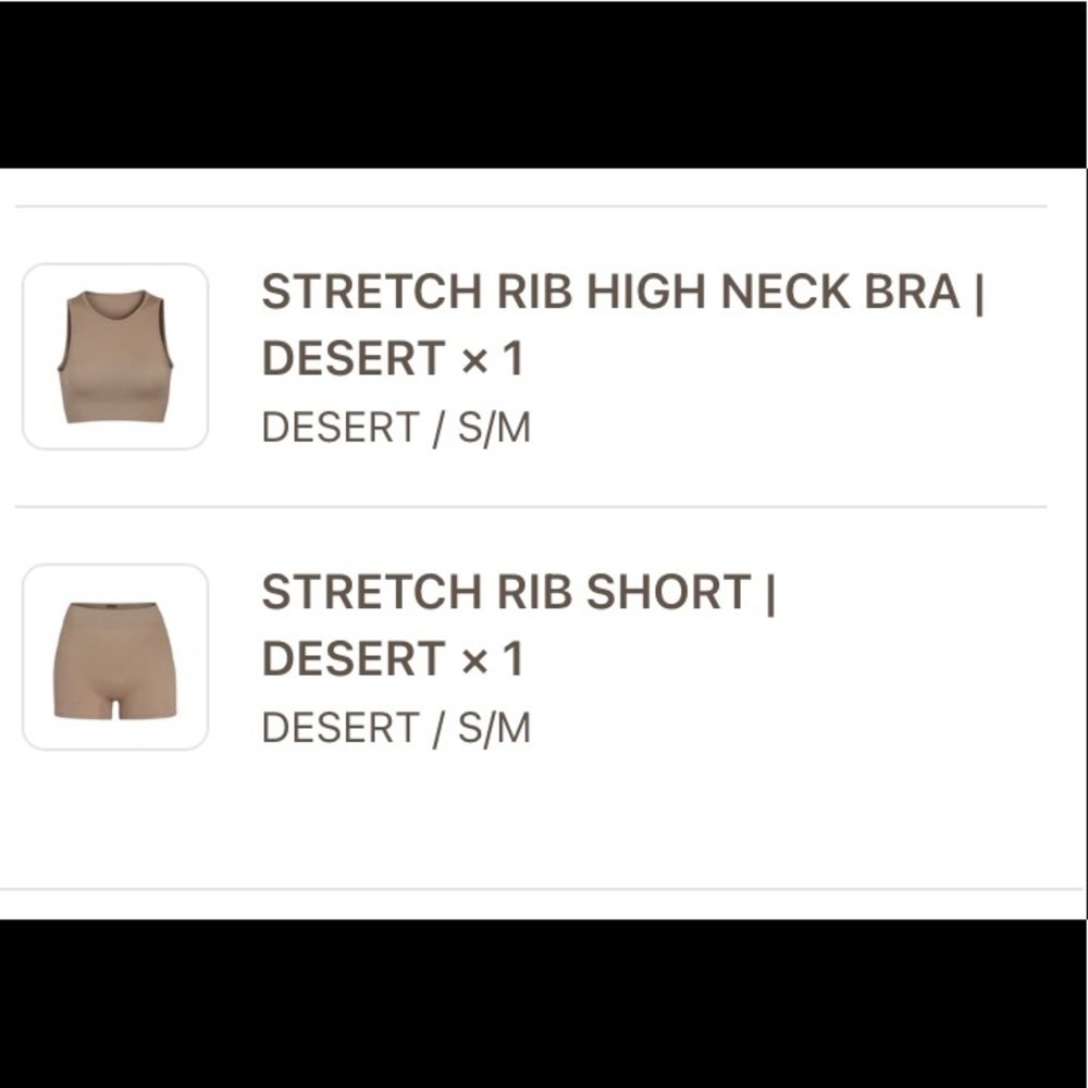 Skims Set never worn